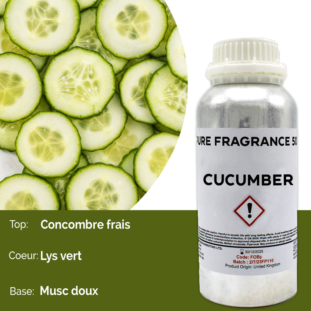 Cucumber Pure Fragrance Oil - 500ml – view 5