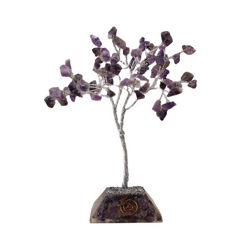 Amethyst Gemstone Tree with Orgonite Base - 80 Stone – view 2