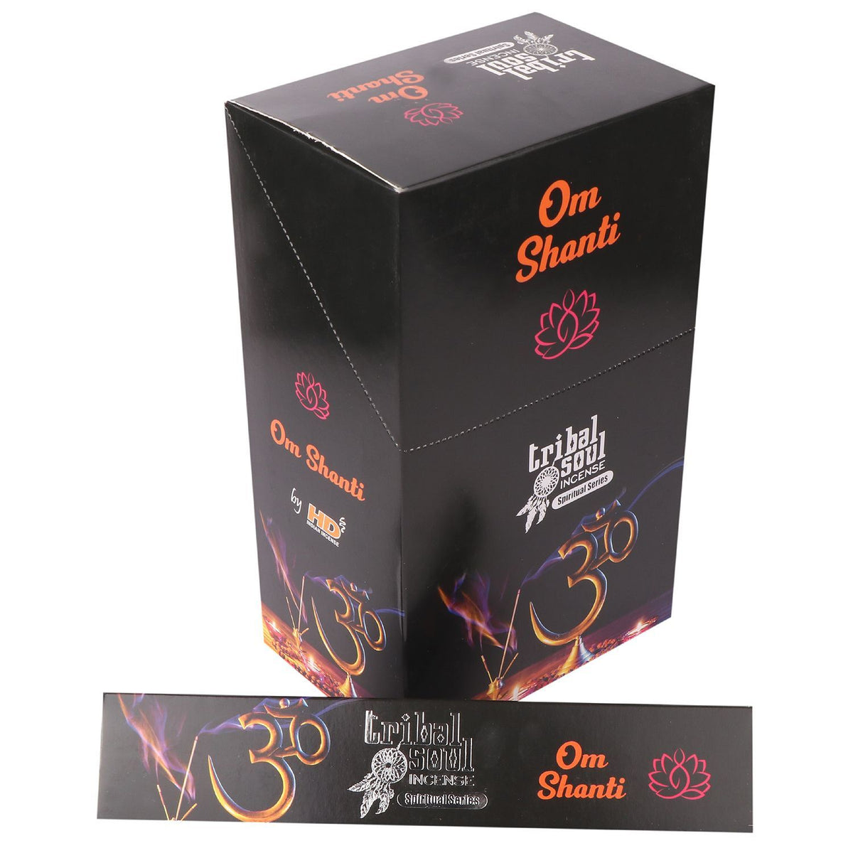 Tribal Soul Ohm Shanti Incense Sticks & Ceramic Holder – view 2