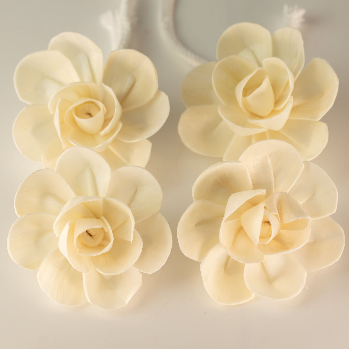 Sola Wood Lotus Diffuser Flowers on String, Large, Set of 4 – view 7