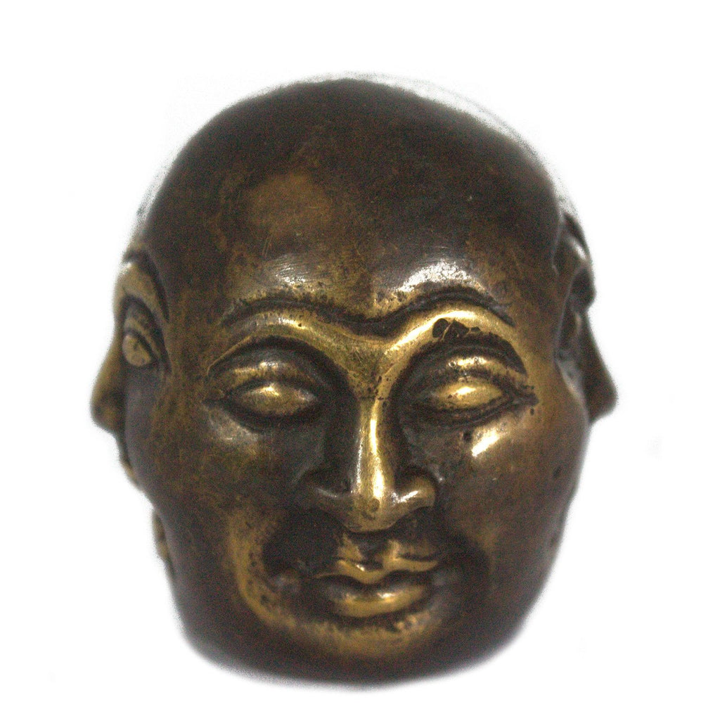 Four-Faced Buddha Statue – Brass, 5 cm – view 6