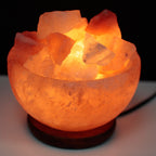 Himalayan Salt Fire Bowl with Salt Chunks, 15 x 9 cm – view 4