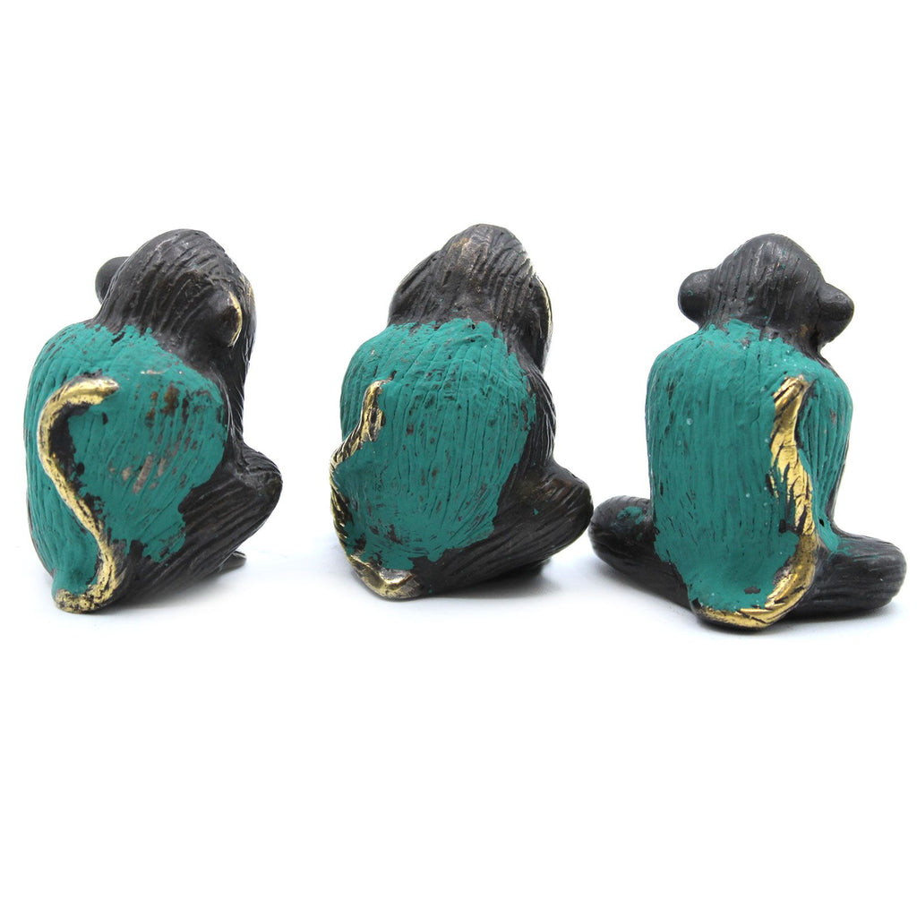 Brass See No Evil Monkey Set of 3 – view 3