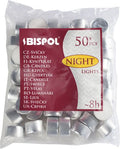 Unscented Tealight Candles - 8 Hour Burn, Pack of 50