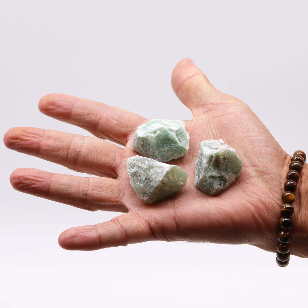 Raw Jade Crystal Chunks, 500g – view 3