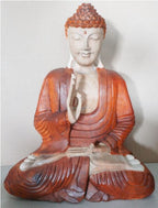 Hand Carved Buddha Statue, Teaching Pose, 40cm – view 3