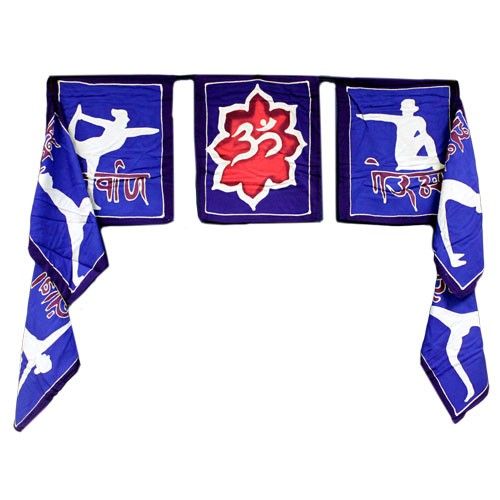 Batik Flag Garland - Yoga Poses - Seven Flags