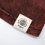 Nomad Sari Stonewashed T-Shirt - Dragon Mandala - Maroon - Medium – view 4
