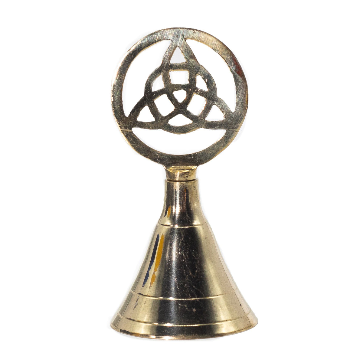 Brass Altar Bell with Triquetra – view 2