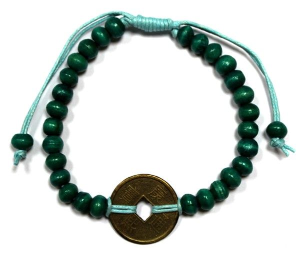 Bali Good Luck Feng Shui Bracelet - Green