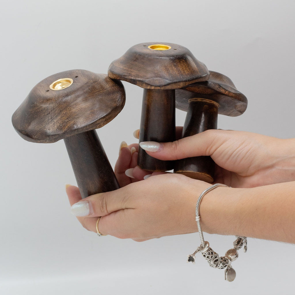 Set of 3 Mushroom Incense Cone Holders 13-11 cm – view 3