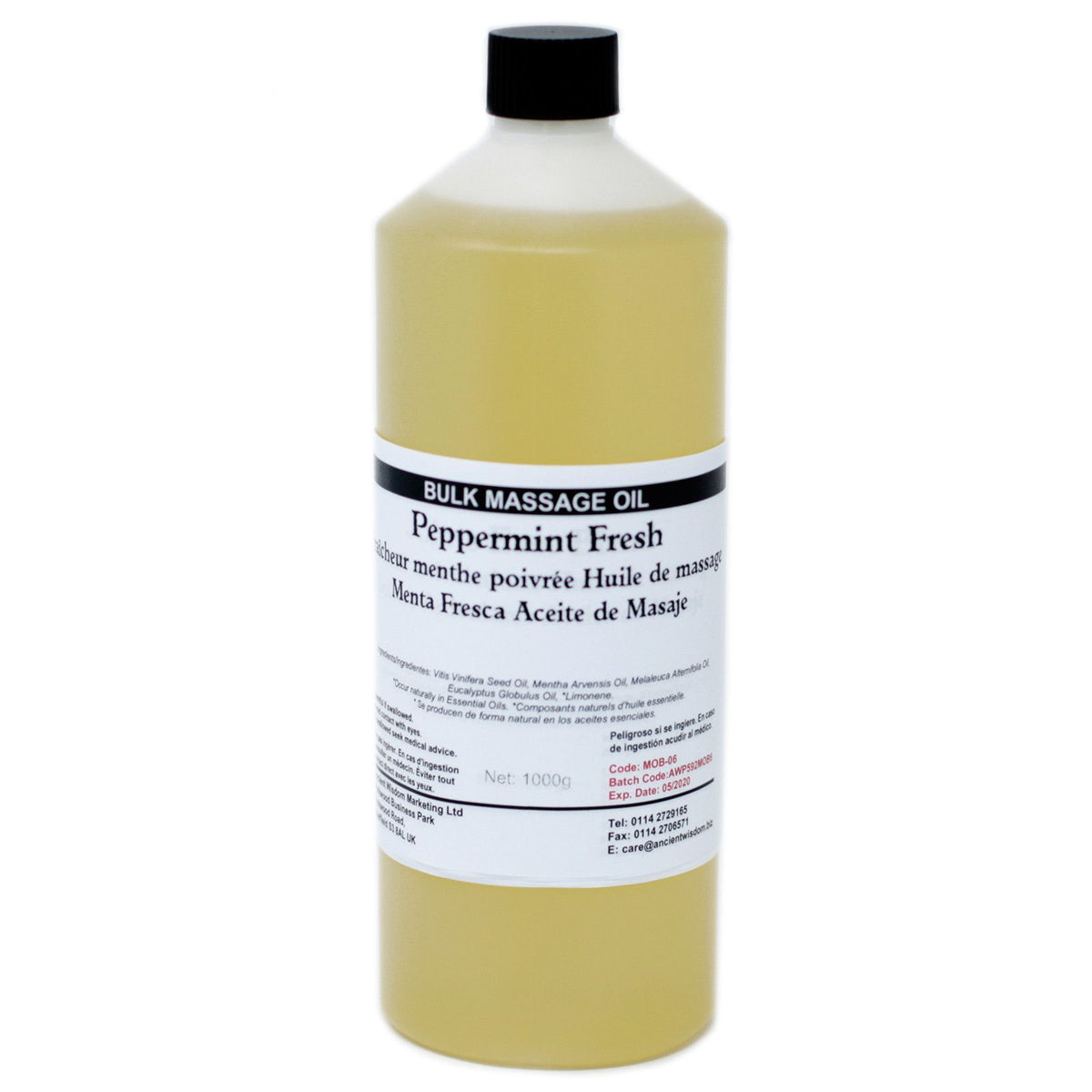 Peppermint Fresh Massage Oil 1kg