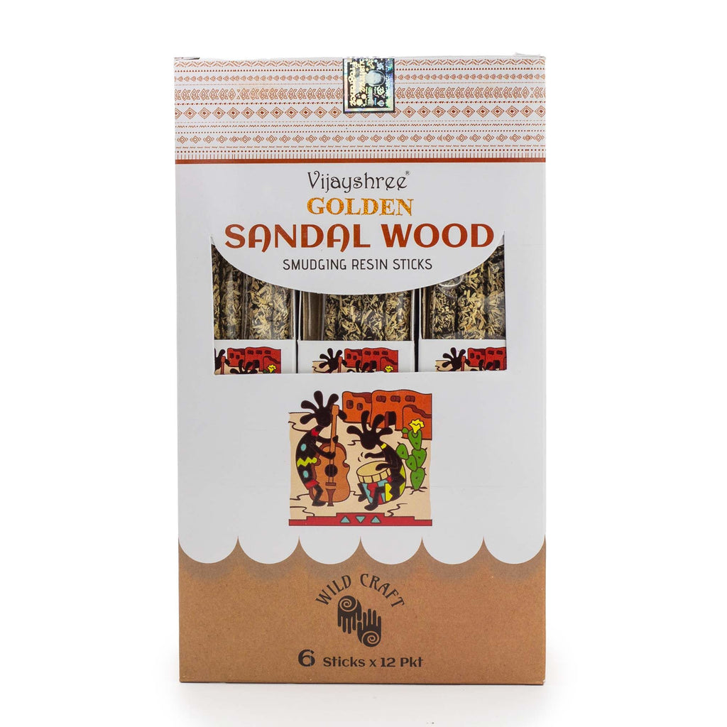 Golden Sandal Wood Smudging Resin Sticks - 30g – view 2