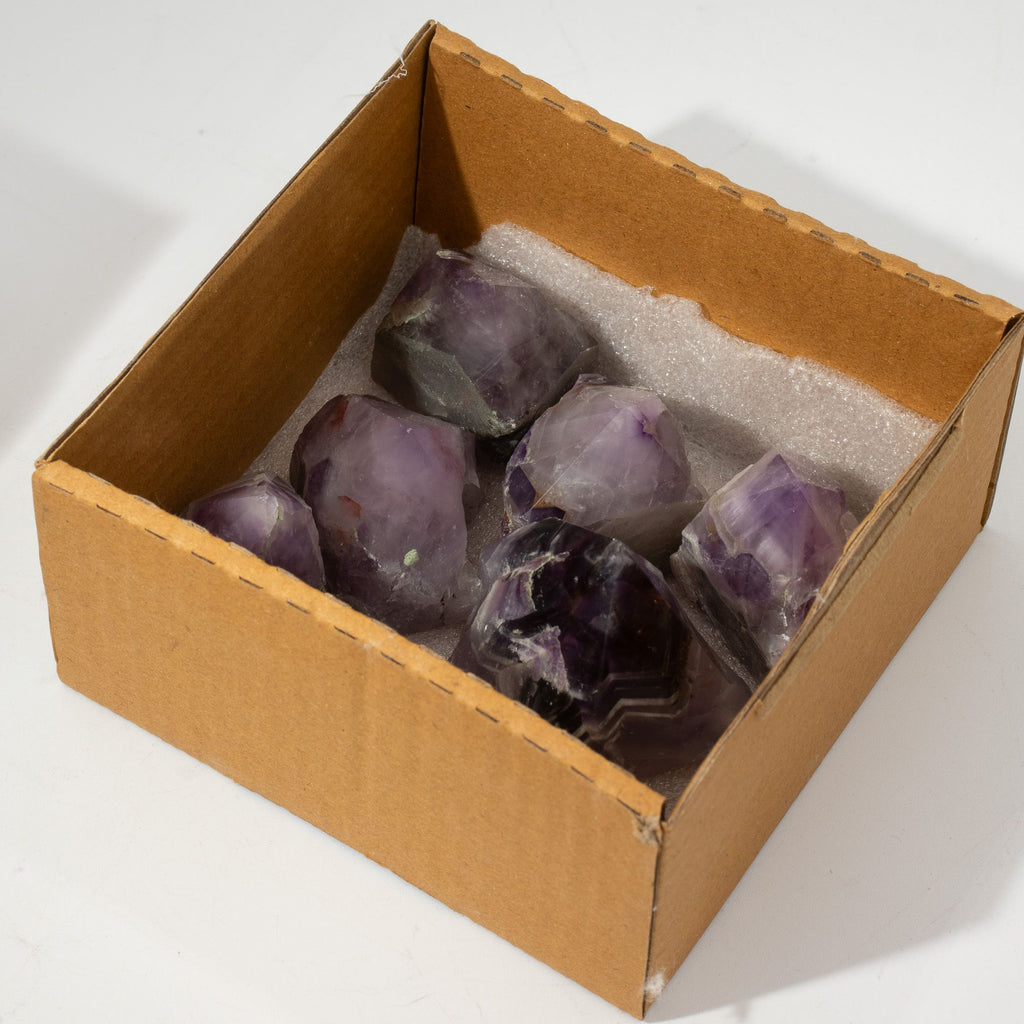 Amethyst A Grade Top Polished Gemstone Point, pack of 5-6 pieces – view 4