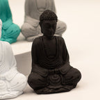 Matt Mini Buddha Statues - Assorted Colours, Set of 6 – view 2