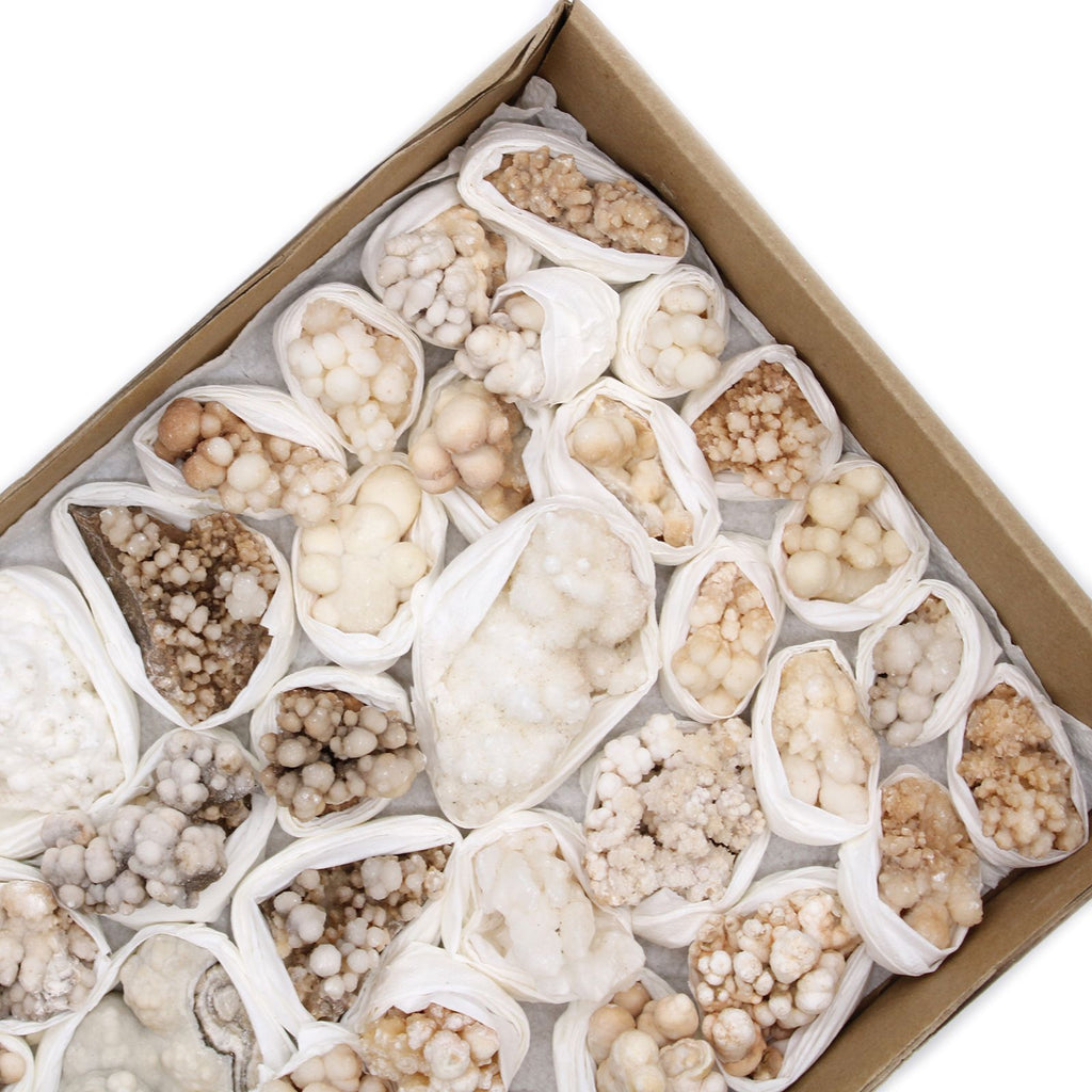 Flower Calcite Mineral Specimen Tray, Approx 20 Pieces – view 8