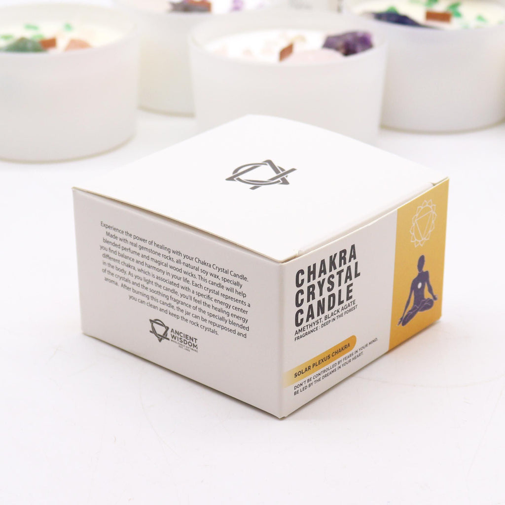 Solar Plexus Chakra Crystal Candle - Deep in the Forest – view 4