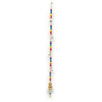 Brass Buddha Wind Chime with Chakra Beads, 53cm