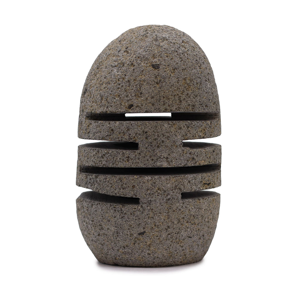 Riverstone Candle Holder - Standing Stone Cut 9x20cm