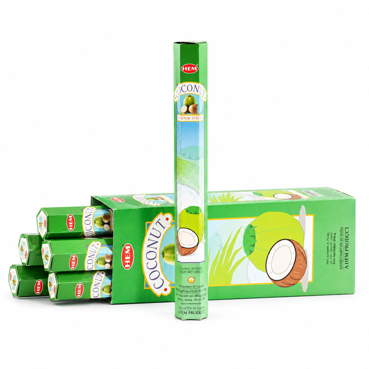 HEM Coconut Hexagonal Incense Sticks