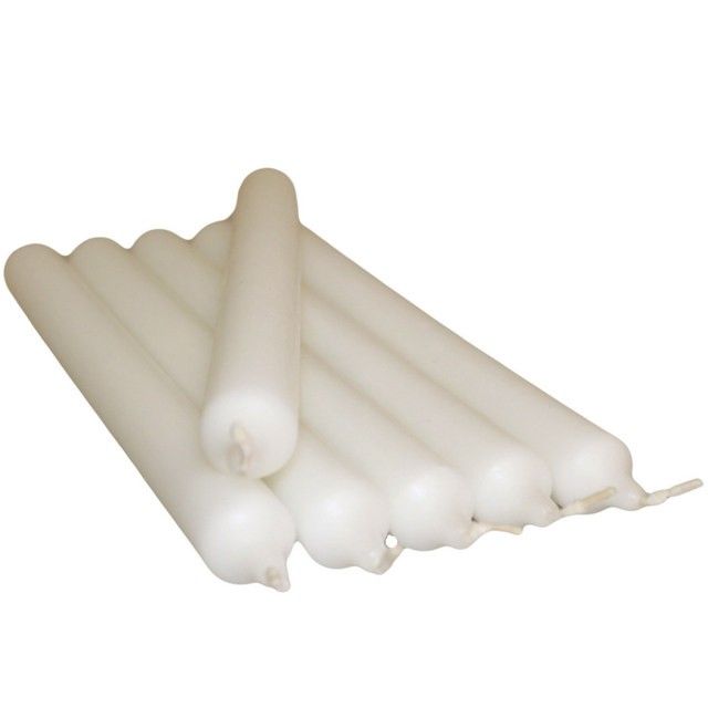 White Dinner Candles - Pack of 5