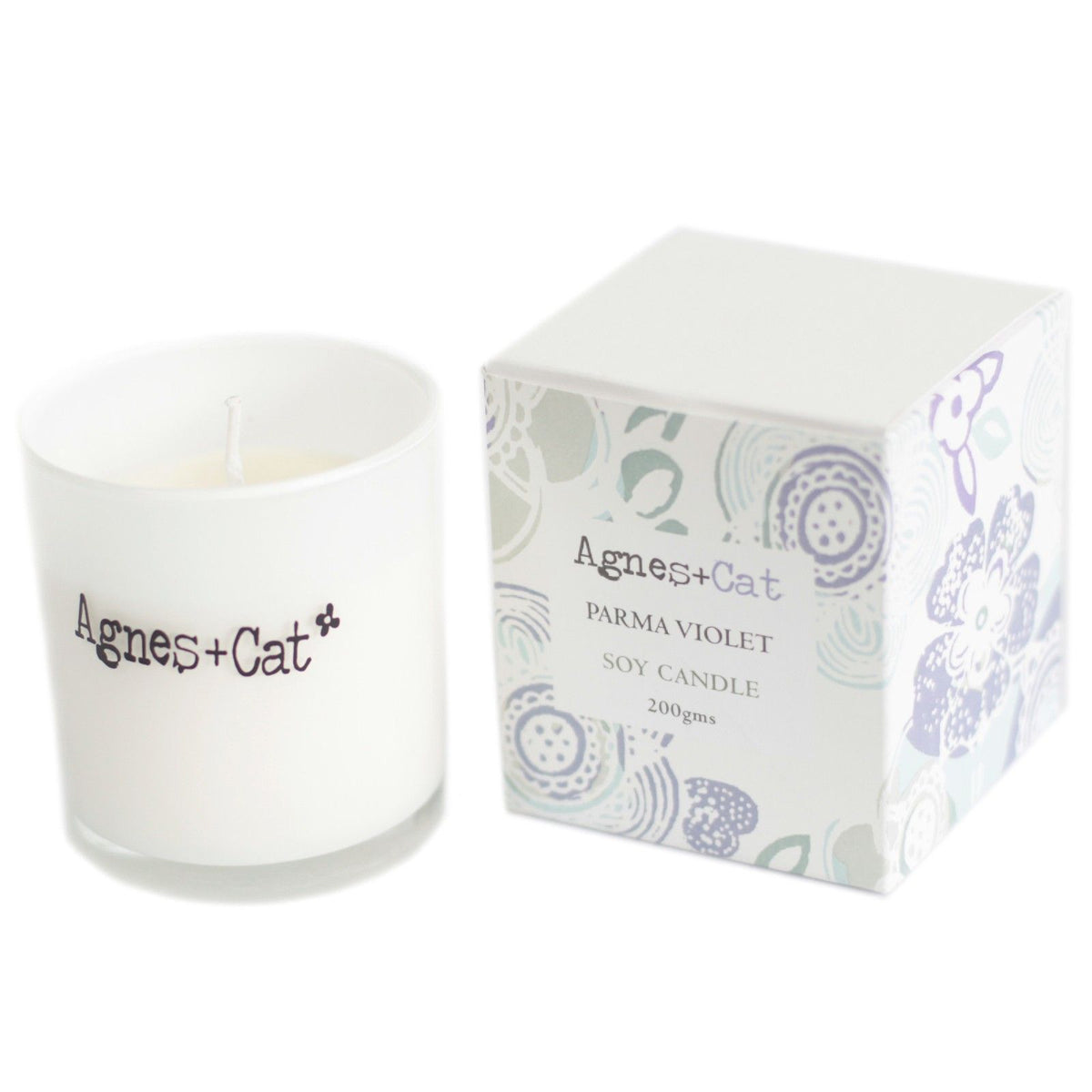 Agnes + Cat Soy Wax Votive Candle - Parma Violet