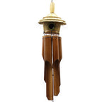 Large Round Seagrass Birdhouse with Wind Chimes, 56 x 20 cm – view 2