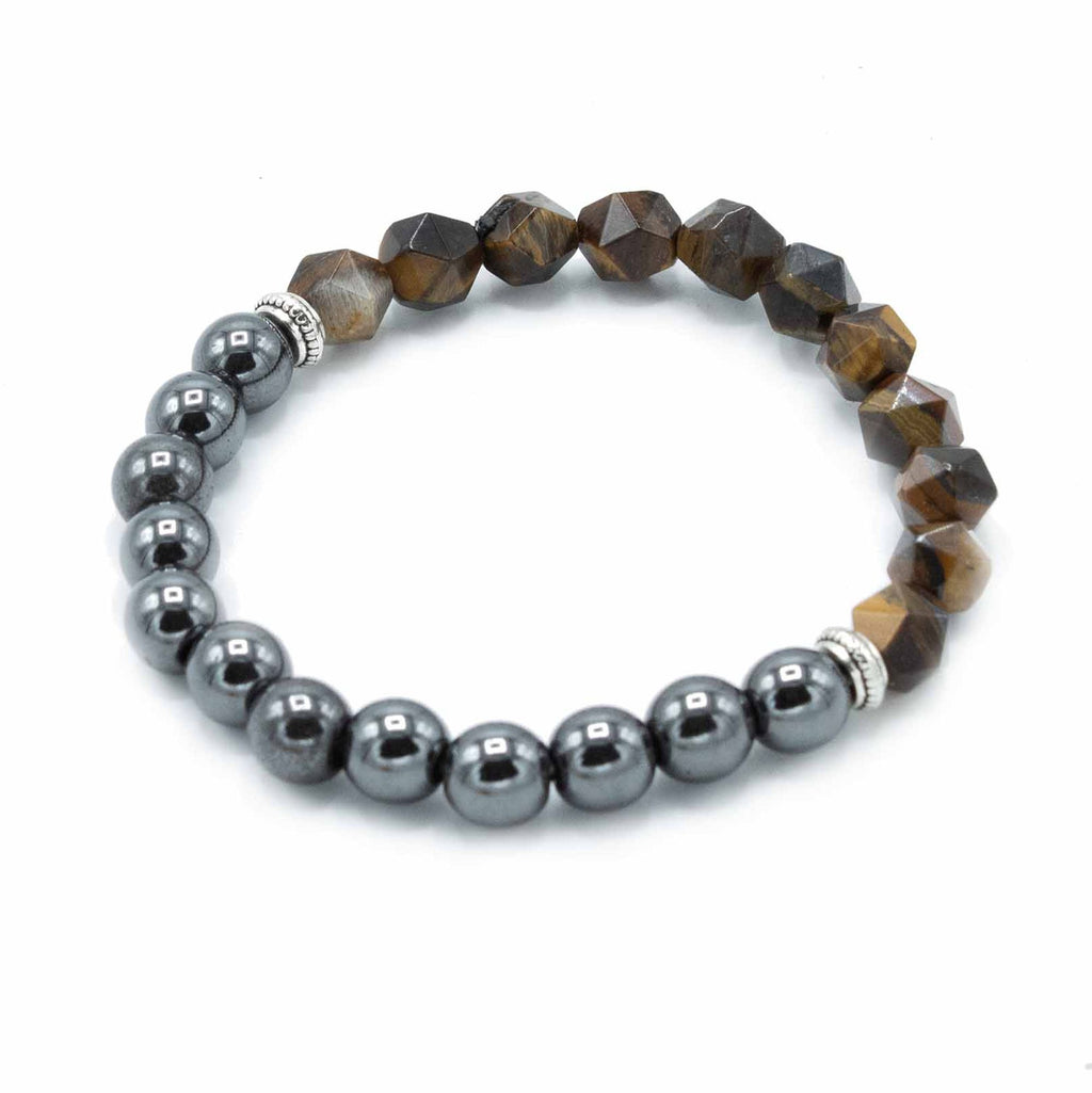 Faceted Gemstone Bracelet - Tiger Eye – view 2