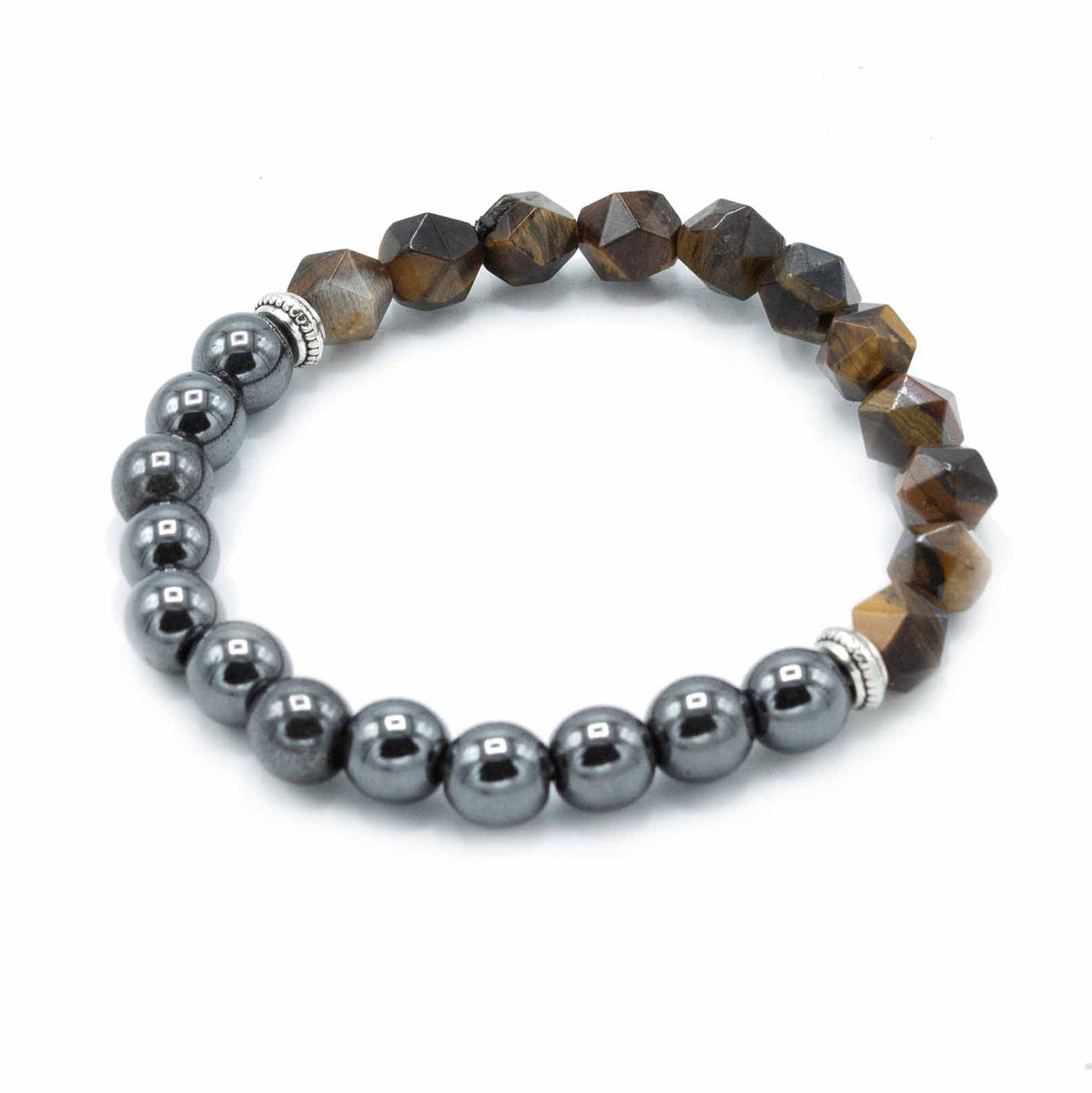 Faceted Gemstone Bracelet - Tiger Eye – view 2
