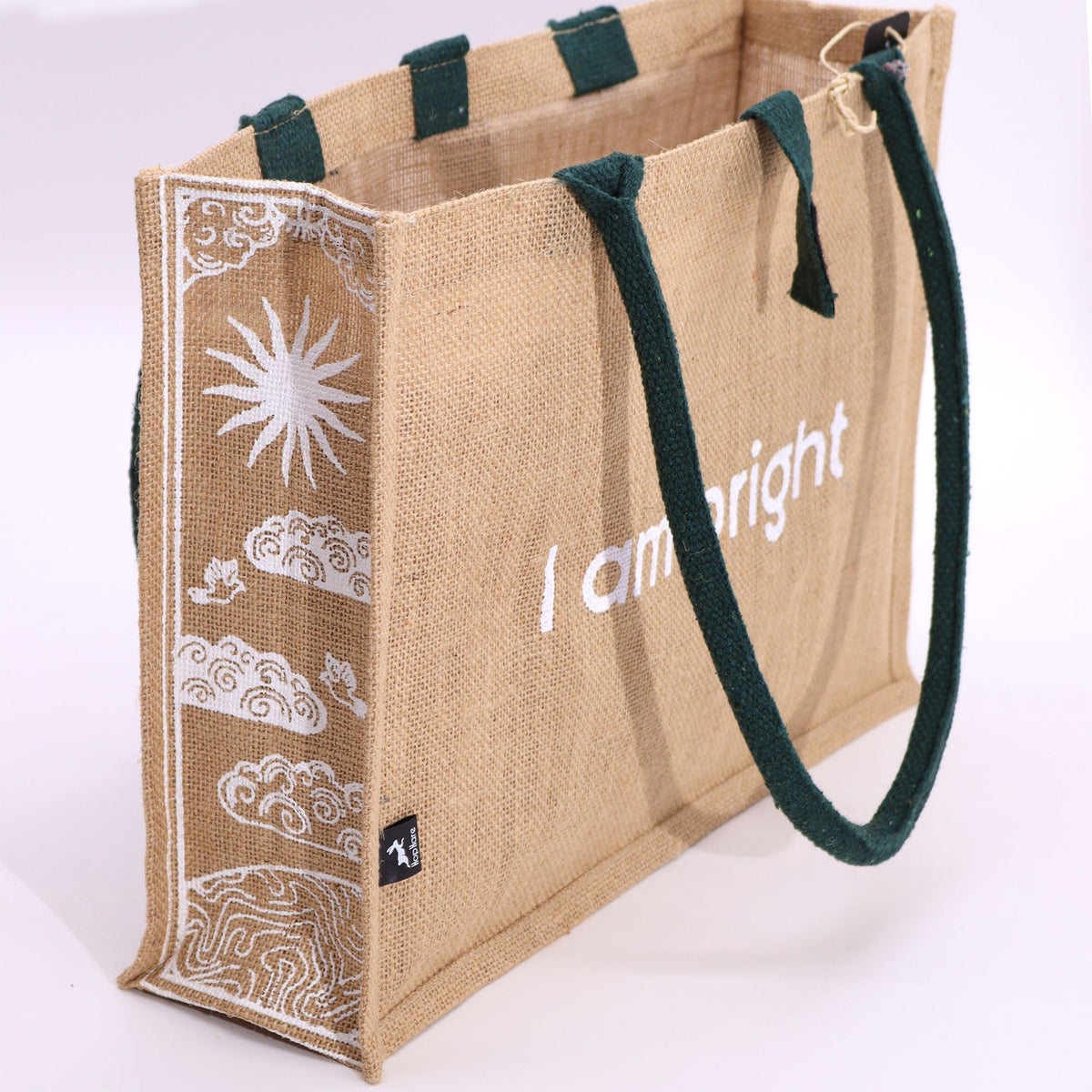 Hop Hare Jute Bag - I am Bright – view 5