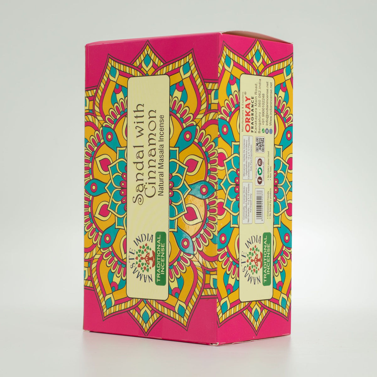 Namaste Mandala Masala Incense - Sandal with Cinnamon – view 7