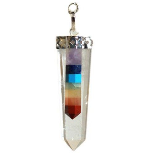7 Chakra Flat Point Pendulum