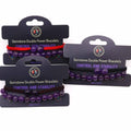 Amethyst Double Power Bracelet Set