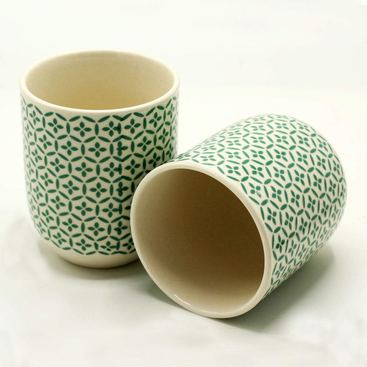 Green Mosaic Herbal Tea Cups - Set of 6 – view 2