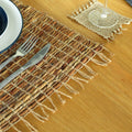 Water Hyacinth Placemat - Robusta and Fringe