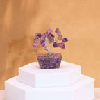 Mini Gemstone Tree on Orgonite Base, Amethyst