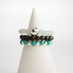 Nymph Gemstone Ring Set - Endless Ocean Aquamarine & Turquoise – view 6