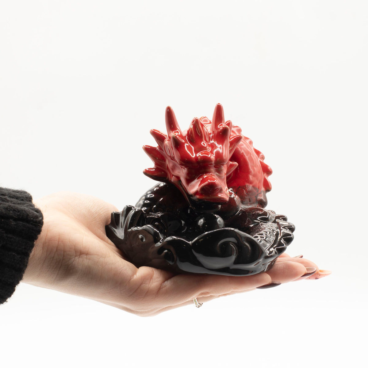 Backflow Incense Burner - Small Red Dragon – view 3