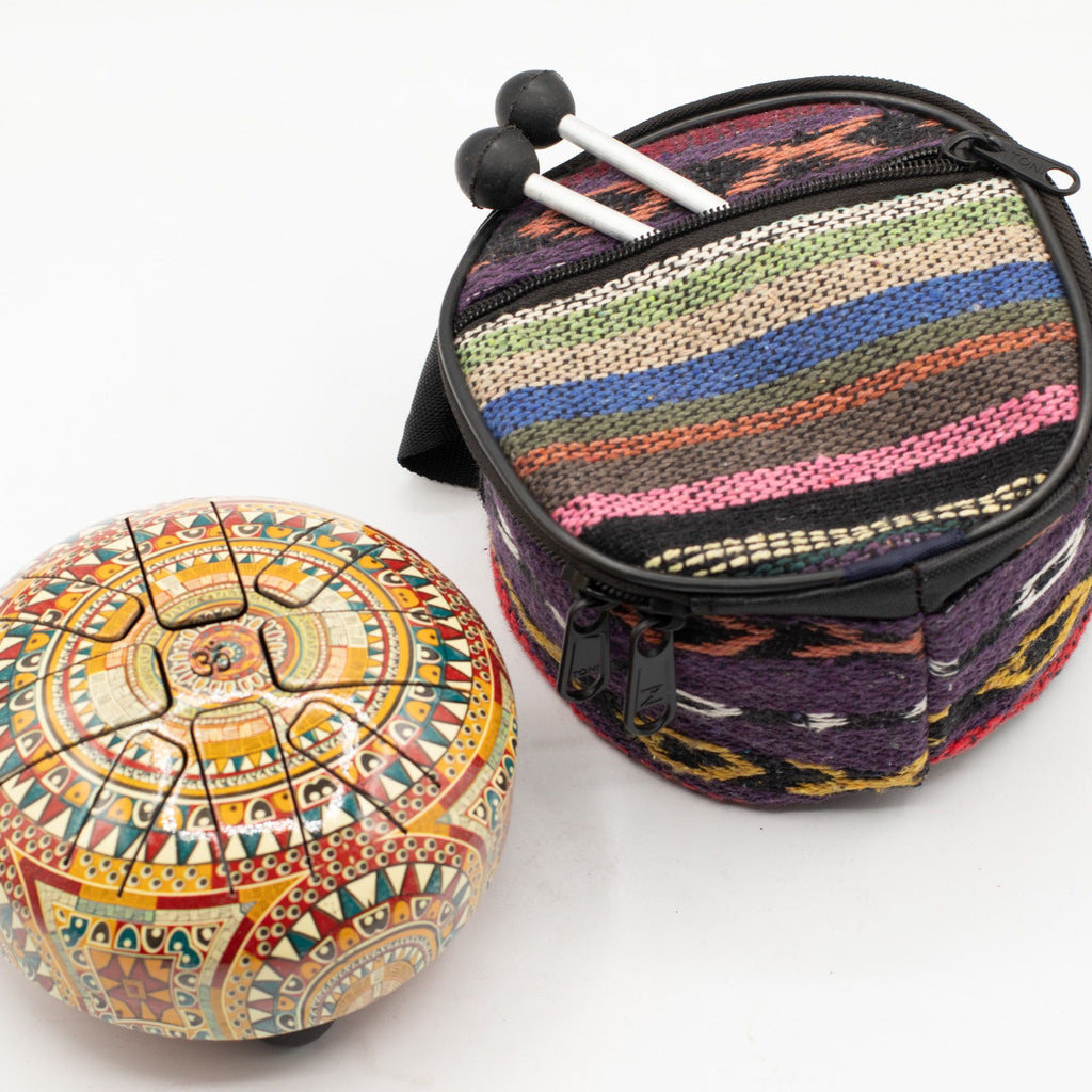 Small Happy Drum Om Mandala Design - 13x9cm – view 4