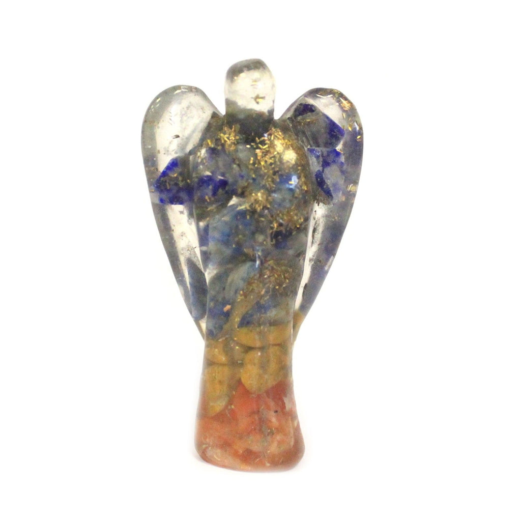 Orgonite Angel 50mm, Gemstone Chips and Copper – view 2