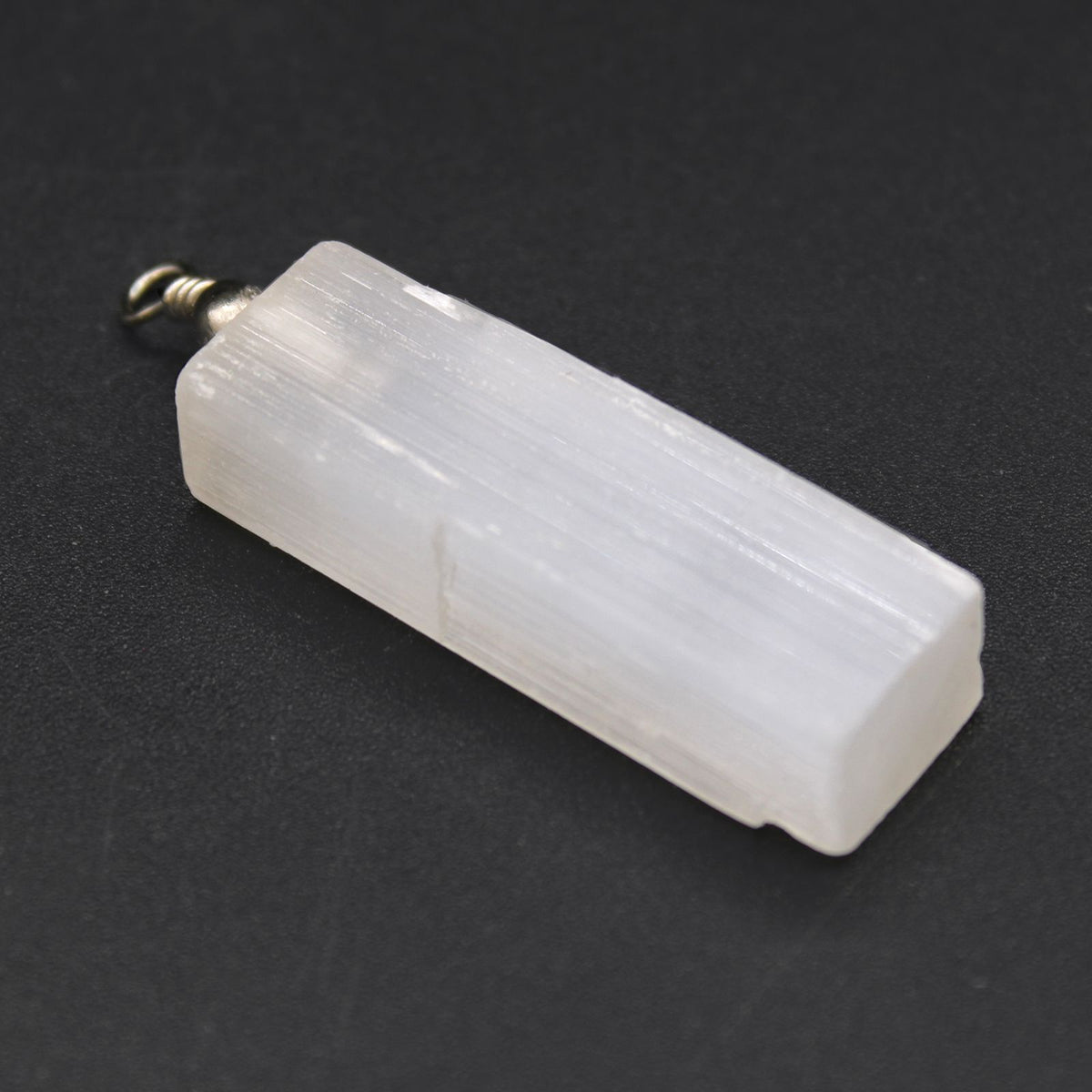 Selenite Natural Point Pendant – view 6
