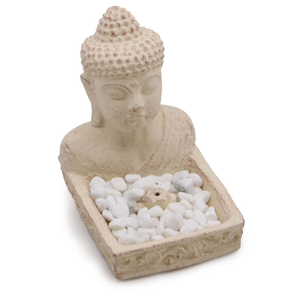 Feng Shui Buddha Incense Burner in Cream – view 4