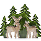 Two Deer in the Forest Wooden Decoration - 18 x 23 cm – view 11