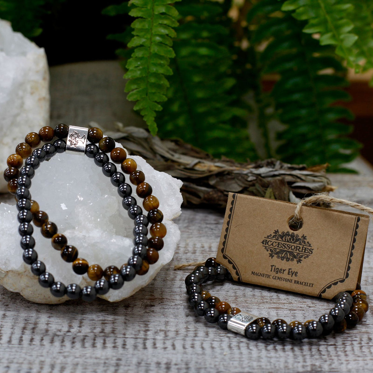 Magnetic Gemstone Bracelet - Tiger Eye – view 3