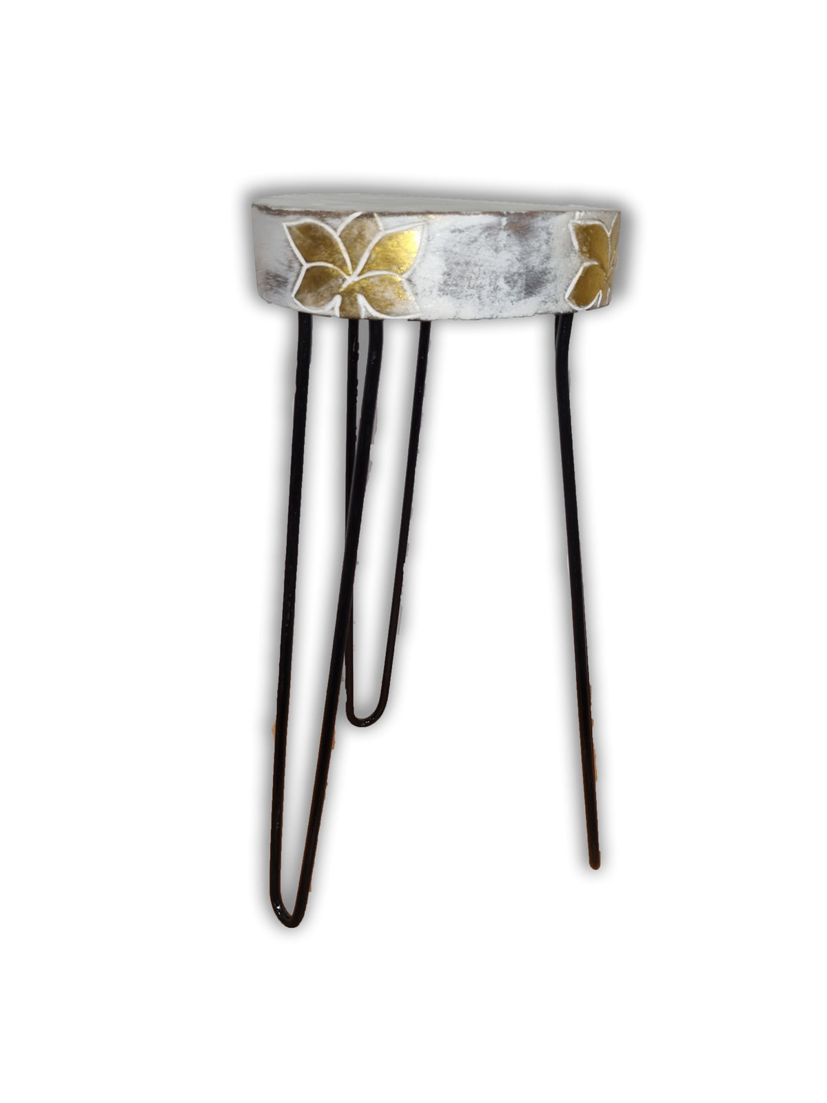 Albasia Wood Plant Stand - Whitewash – view 2
