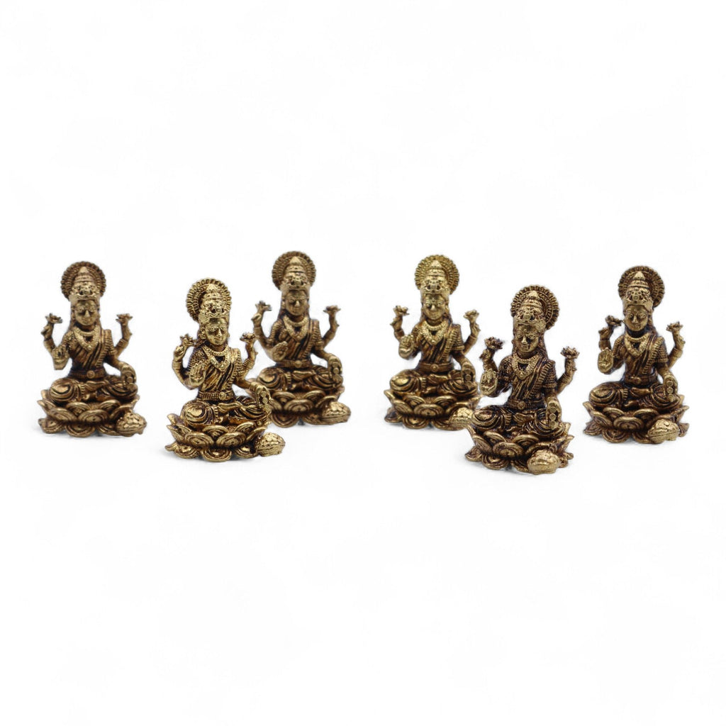 Brass Laxmi Miniature Statue - 37mm – view 3