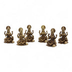 Brass Laxmi Miniature Statue - 37mm – view 3