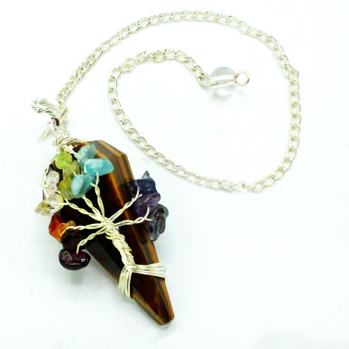 Magic Pendulum - Seven Chakra Tigereye – view 2