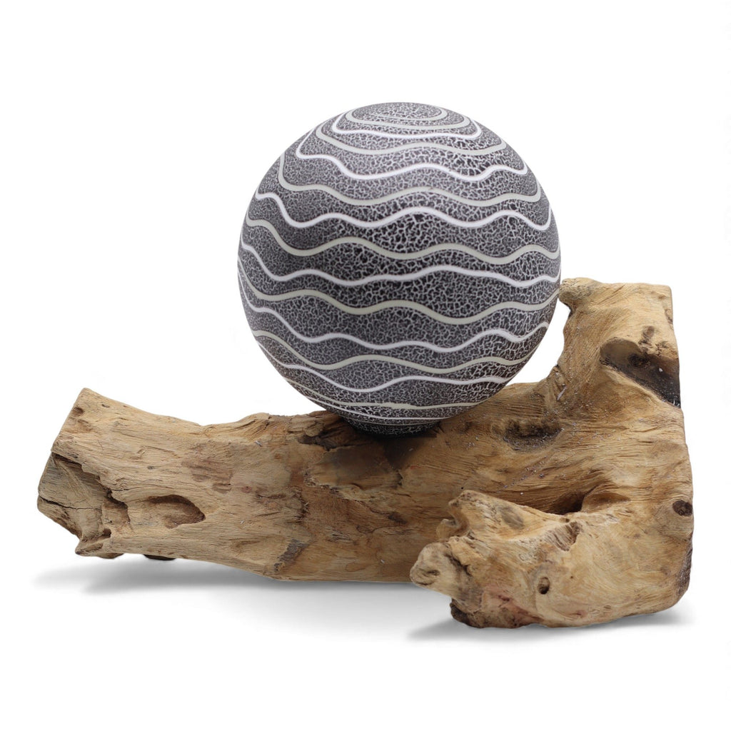 DriftGlow Lamp - Grey Luna Shade – view 2