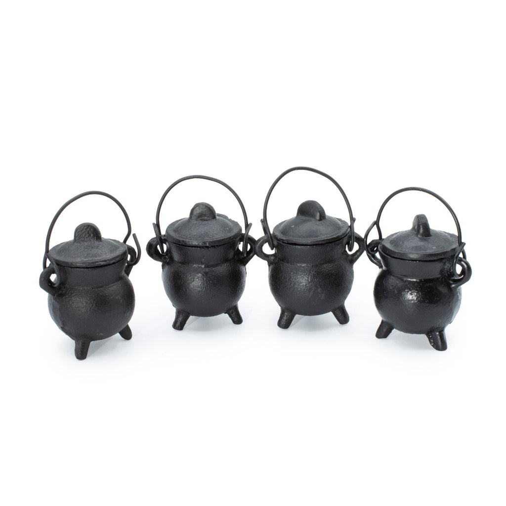Extra Small Cast Iron Cauldrons 5x7cm Set of 4 – view 5